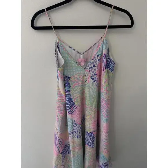 Lilly Pulitzer Multicolor Spaghetti Strap Dress Size Small - Picture 4 of 5